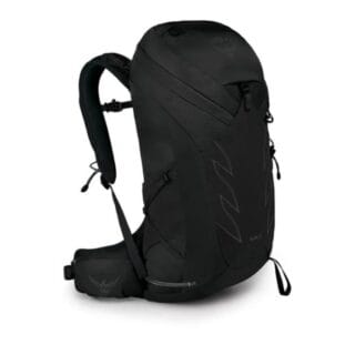 Osprey Talon 26 Rucksack Schwarz – Leichter Trekkingrucksack mit vielseitigen Fächern und atmungsaktivem Material für Outdoor-Abenteuer