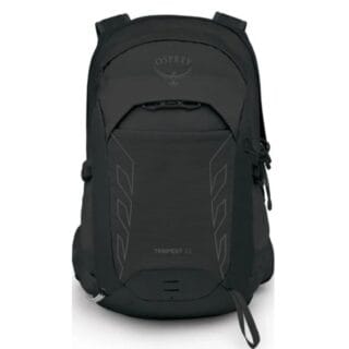 Osprey Tempest 22 Rucksack Schwarz – Leichter Trekkingrucksack mit vielseitigen Fächern und komfortablem Tragesystem