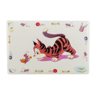 Trixie Napfunterlage Comic-Katze - L 44 x B 28 cm