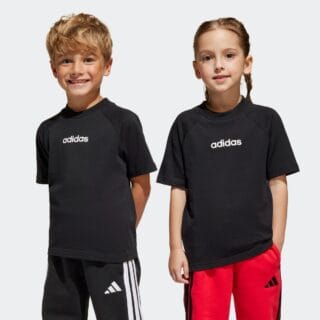adidas Sportswear T-Shirt "LK LIN TEE 160" für Kinder, Rundhalsausschnitt, ohne Verschluss, weiches Material