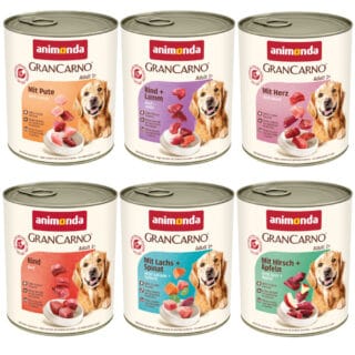 animonda GranCarno Original Adult 6 x 800 g - Herzhafte Variation (6 Sorten)