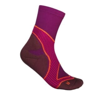 Bauerfeind Damen Pink Mid Cut Lauf-Kompressionssocken für optimalen Komfort und Leistung beim Laufen