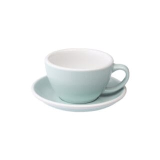 Café Latte Tasse mit Untertasse Loveramics Egg River Blue, 300 ml