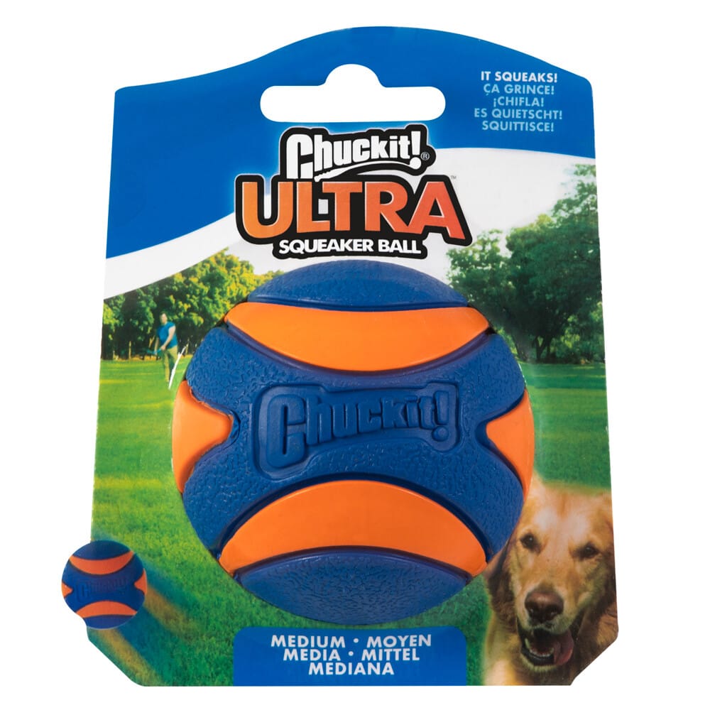 Chuckit! Ultra Squeaker Ball - Größe M: Ø 6,4 cm