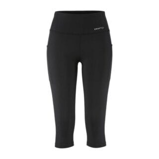 Craft Adv Essence Capri Tights 3 Gr. L Schwarz Damen