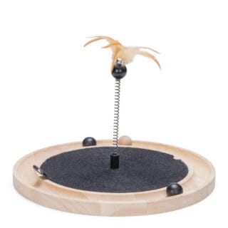 Designed by Lotte Katzenspielzeug Idah aus Holz - Ø 39,5 x H 29 cm