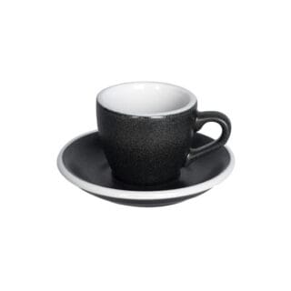 Espressotasse mit Untertasse Loveramics Egg Anthracite, 80 ml