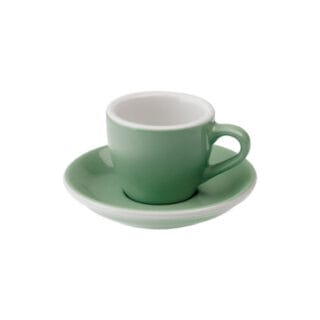 Espressotasse mit Untertasse Loveramics Egg Mint, 80 ml