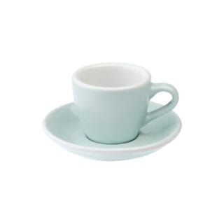 Espressotasse mit Untertasse Loveramics Egg River Blue, 80 ml