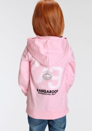 KangaROOS Kapuzensweatshirt "Kleine Mädchen", Langarm, hüftlange Basic-Passform, stylischer Druck