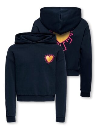 KIDS ONLY Kapuzensweatshirt "KOGCOOPER LIFE LOV E LS HOOD FR SWT", mit unterschiedlichen Motiven, je nach Bodyfarbe