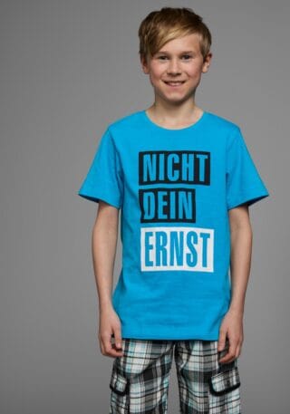 KIDSWORLD T-Shirt "mit Spruch: NICHT DEIN ERNST" Kurzarm, Basic-Passform, mit trendigem Aufdruck