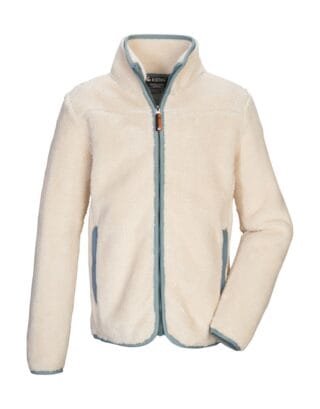 Killtec Fleecejacke "KOW 241 BYS FLC JCKT" Weiche Sherpa Fleecejacke mit Kinnschutz und Stehkragen