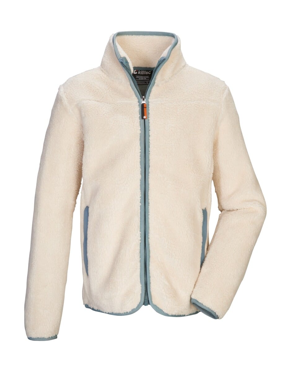 Killtec Fleecejacke "KOW 241 BYS FLC JCKT" Weiche Sherpa Fleecejacke mit Kinnschutz und Stehkragen
