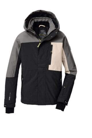 Killtec Winterjacke "KSW 200 BYS SKI JCKT" mit Kapuze, wasserdicht mit verschweißten Nähten, atmungsaktiv