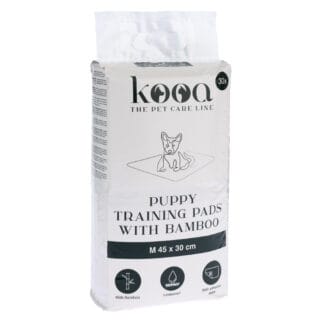 kooa Trainingsunterlage mit Bambus für Hundewelpen - Large: L 60 x B 45 cm, 30 Stück