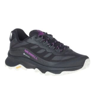 Merrell Moab Speed 2 GTX Damen Trailschuhe 36 für Wanderungen und Trailrunning - Schwarz, wasserdicht und bequem