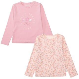 STACCATO Langarmshirt 2 tlg. 2er Pack bedruckt, florales Muster, für Girls