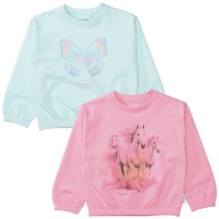 STACCATO Sweater, 2 tlg. 2er Pack Sweatshirts, mit Motivdruck, Pferd, für Girls