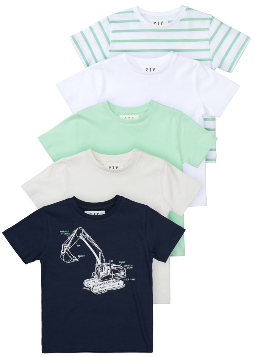 STACCATO T-Shirt "Bagger" 5-er Set