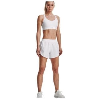 Under Armour Fly By Elite 3" Shorts Damen XL Weiß - Leicht & Atmungsaktiv