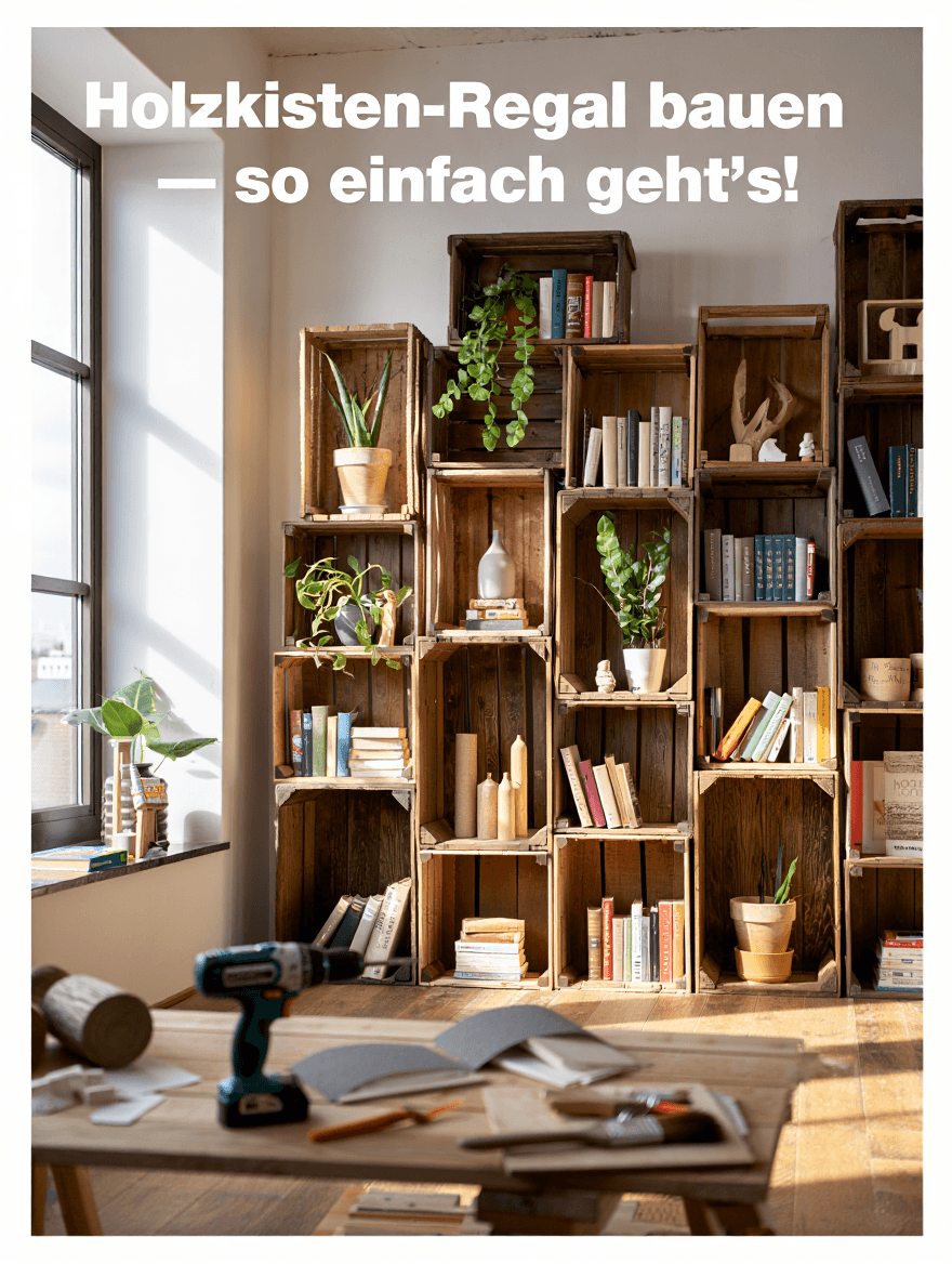 artikel haushalt regal aus holzkisten bauen