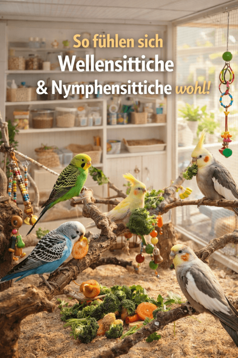 artikel haustier so fühlen sich wellensitting und nymphensittich wohl
