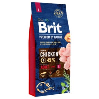 Brit Premium by Nature Adult Large Breed mit Huhn - 15 kg