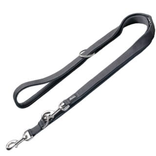 HUNTER Führleine Divo & Maldon, grau - 200 cm lang, 25 mm breit