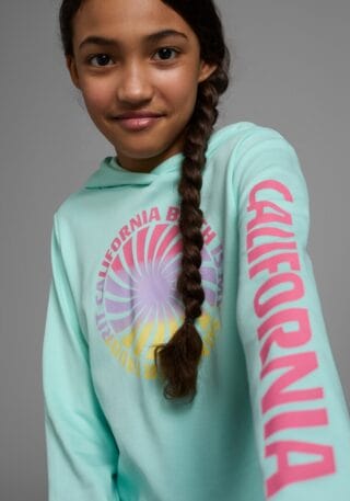 KIDSWORLD Kapuzenshirt ", Langarmshirt mit Ärmelprint" Langarm, gerade Passform, mit coolem Aufdruck