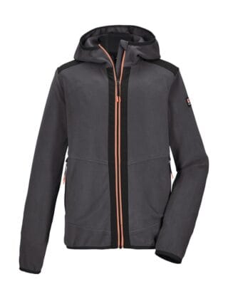 Killtec Fleecejacke "KOS 139 BYS FLC JCKT" Fleecejacke mit Colourblock, Kapuze, 2-Wege-Stretch