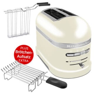 KitchenAid Artisan 2-Scheiben-Toaster 5KMT2204EAC mit Brötchen-Aufsatz 5KTBW