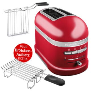 KitchenAid Artisan 2-Scheiben-Toaster 5KMT2204EER mit Brötchen-Aufsatz 5KTBW