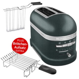 KitchenAid Artisan 2-Scheiben-Toaster 5KMT2204EPP mit Brötchen-Aufsatz 5KTBW