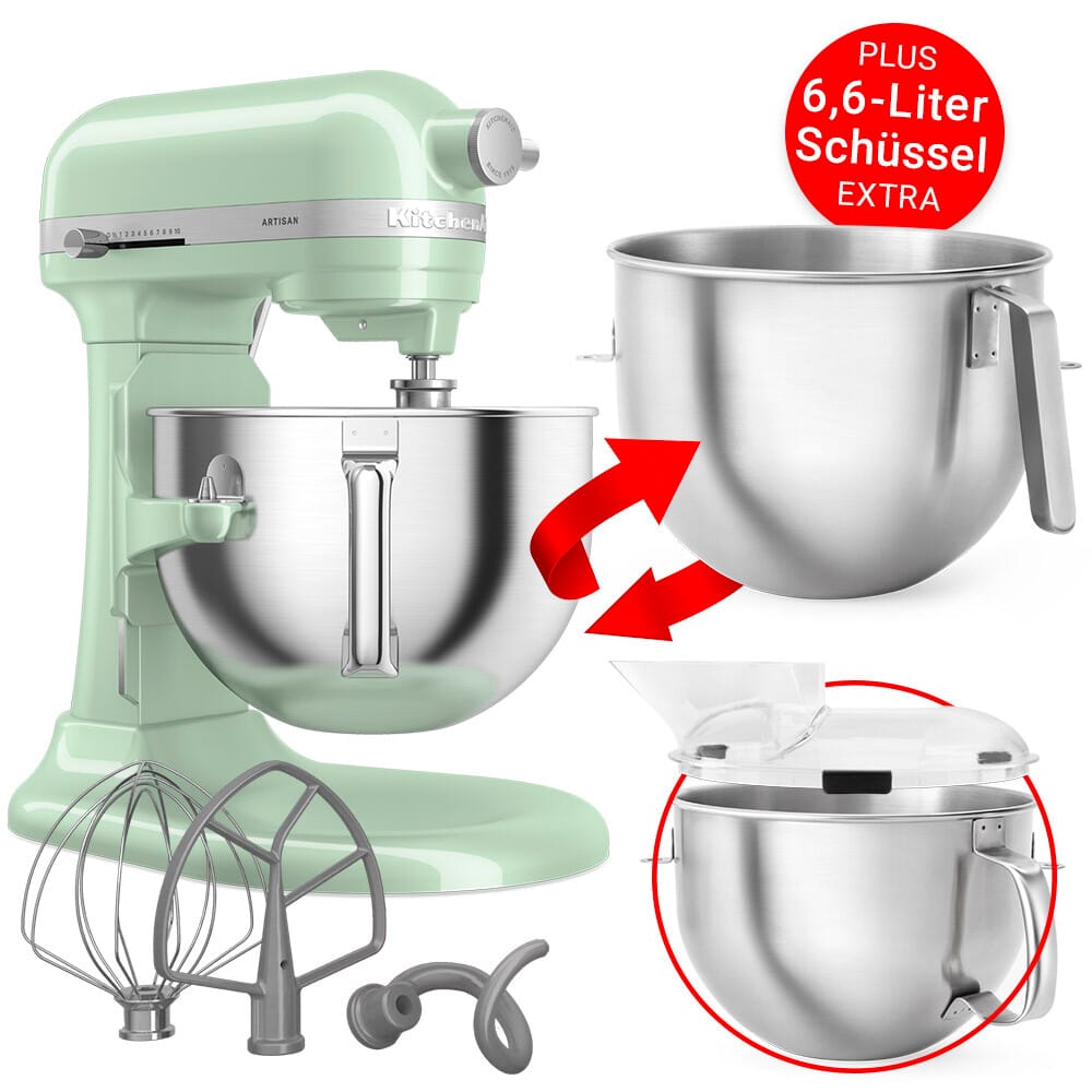 KitchenAid Artisan 5,6L Küchenmaschine 5KSM60SPX PLUS XXL-Bowl Pistazie