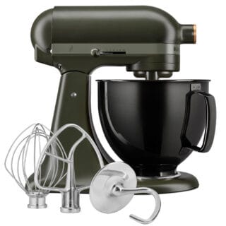 KitchenAid Artisan 5KSM180 Evergreen mit Design-Bowl Radiant Black
