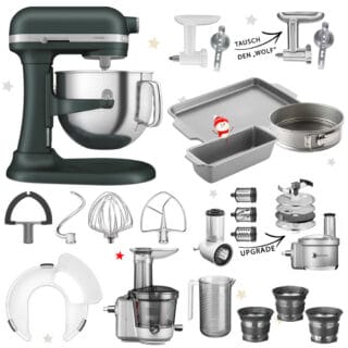 KitchenAid Artisan 6,6L 5KSM70SHX Mega-Winter-Set Pebbled Palm