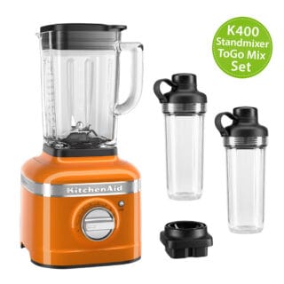 KitchenAid Artisan K400 Standmixer 5KSB4026 ToGo Mix-Set Honey