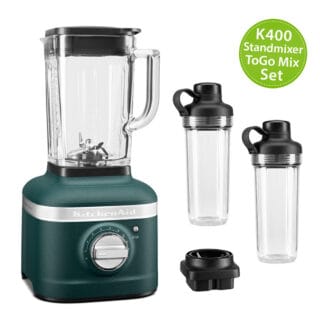 KitchenAid Artisan K400 Standmixer 5KSB4026 ToGo Mix-Set Palmenstrand