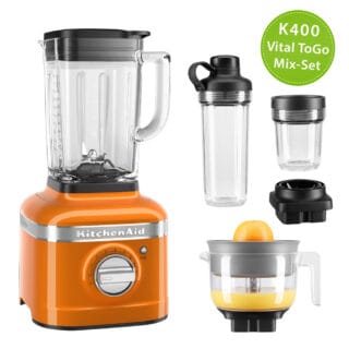 KitchenAid Artisan K400 Standmixer 5KSB4026 Vital ToGo Mix-Set Honey