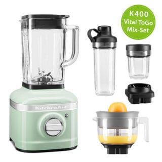KitchenAid Artisan K400 Standmixer 5KSB4026 Vital ToGo Mix-Set Pistazie