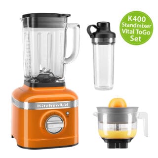 KitchenAid Artisan K400 Standmixer 5KSB4026 Vital ToGo-Set Honey