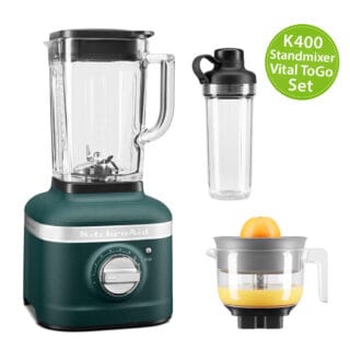 KitchenAid Artisan K400 Standmixer 5KSB4026 Vital ToGo-Set Palmenstrand