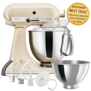 KitchenAid Artisan Küchenmaschine 4,8L 5KSM175 Crème Zubehöraktion