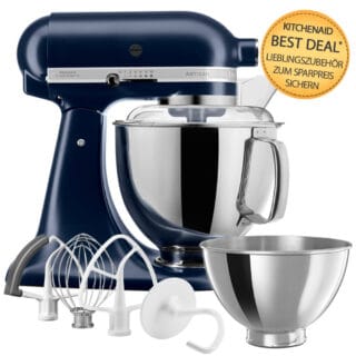 KitchenAid Artisan Küchenmaschine 4,8L 5KSM175 Ink Blue Zubehöraktion