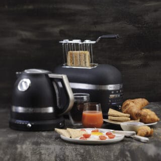 KitchenAid Artisan Wasserkocher + Toaster Gusseisen Schwarz
