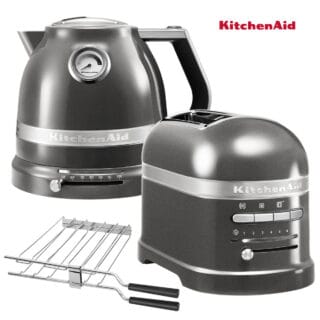 KitchenAid Artisan Wasserkocher + Toaster Medallion Silber