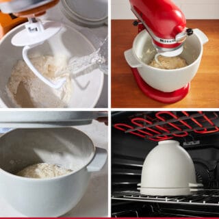 KitchenAid Brot-Backschüssel mit Deckel Keramik 5KSM2CB5BGS