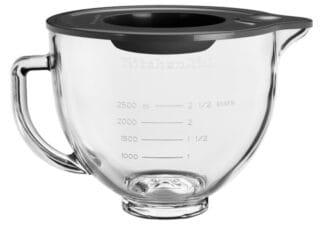 KitchenAid Glasschüssel 4,8 L + Griff/Silikondeckel