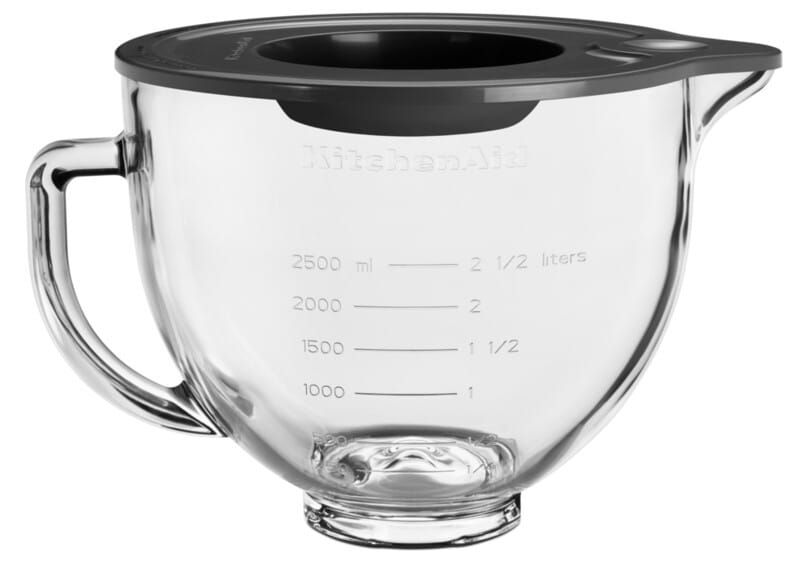 KitchenAid Glasschüssel 4,8 L + Griff/Silikondeckel
